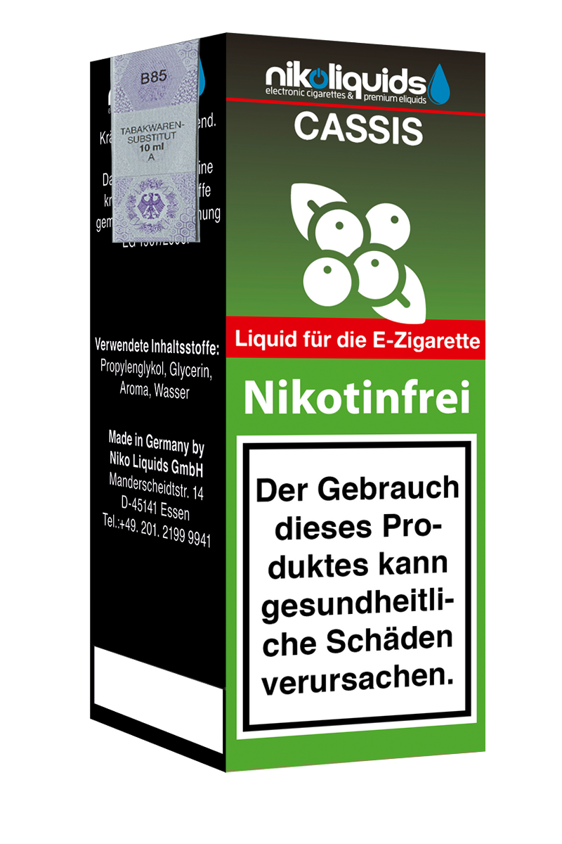 Niko Liquids E-Liquid Cassis 10 ml