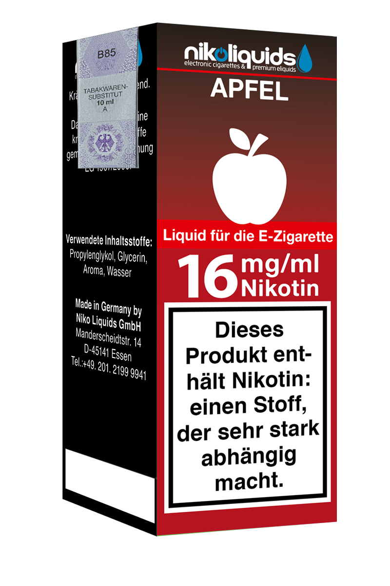 1-1006-16-10-01-niko-liquids-apfel-16mg Niko Liquids E-Liquid Apfel 10ml
