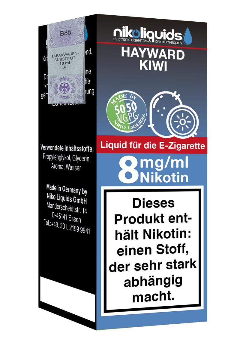 1-1075-08-10-50-niko-liquids-hayward-kiwi-50-50-8mg Niko Liquids E-Liquid Hayward Kiwi 50/50 10 ml
