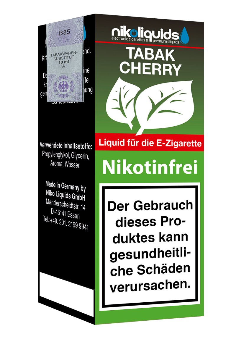 Niko Liquids E-Liquid Tabak Cherry 10 ml